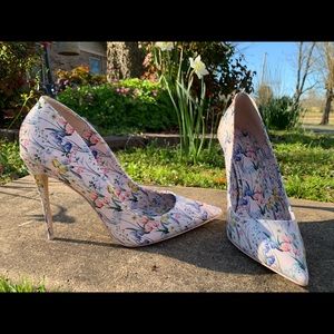 Aldo cerano floral heels